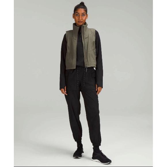 NWT Lululemon Water-Repellent Fleece Hiking Vest Carob Brown Size 8 - Picture 4 of 12